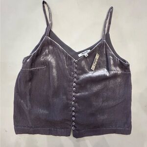 Madewell Purple Velvet Tank Top